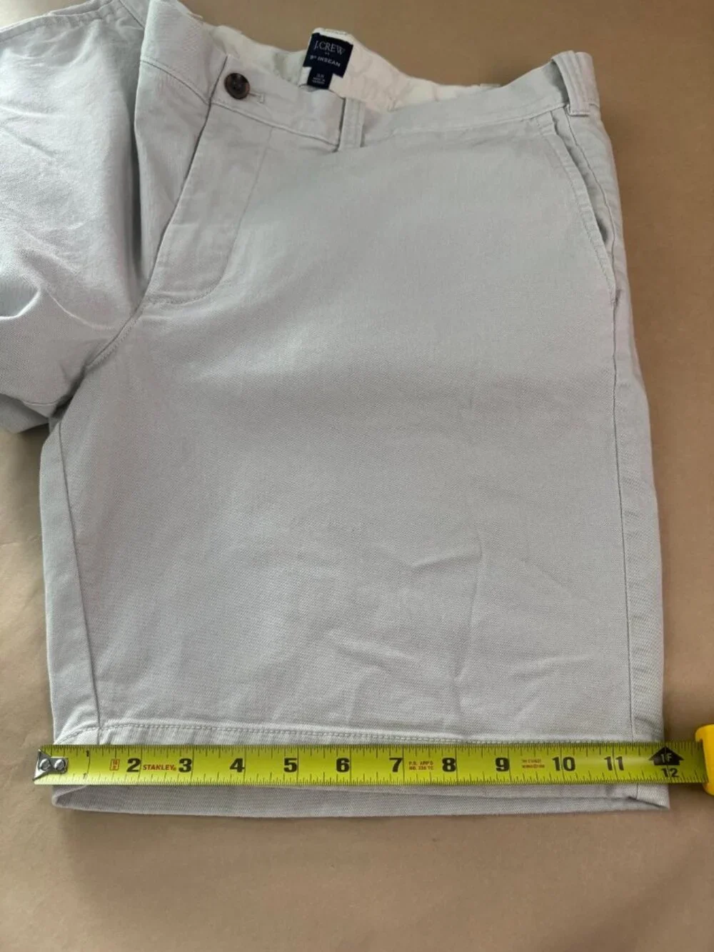 J.Crew Factory Men’s 38 Beige 9” Flex Chino Shorts H5020